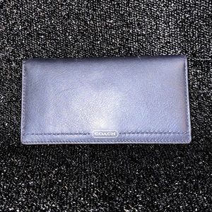 Coach Blue Checkbook Holder